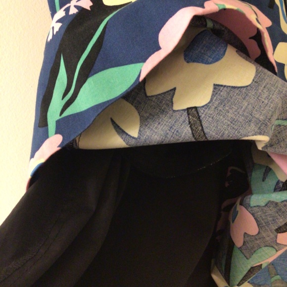 Whit Two | Floral Print Sleeveless Fit and Flare Eyelet Dress Size 12 - Picture 4 of 6